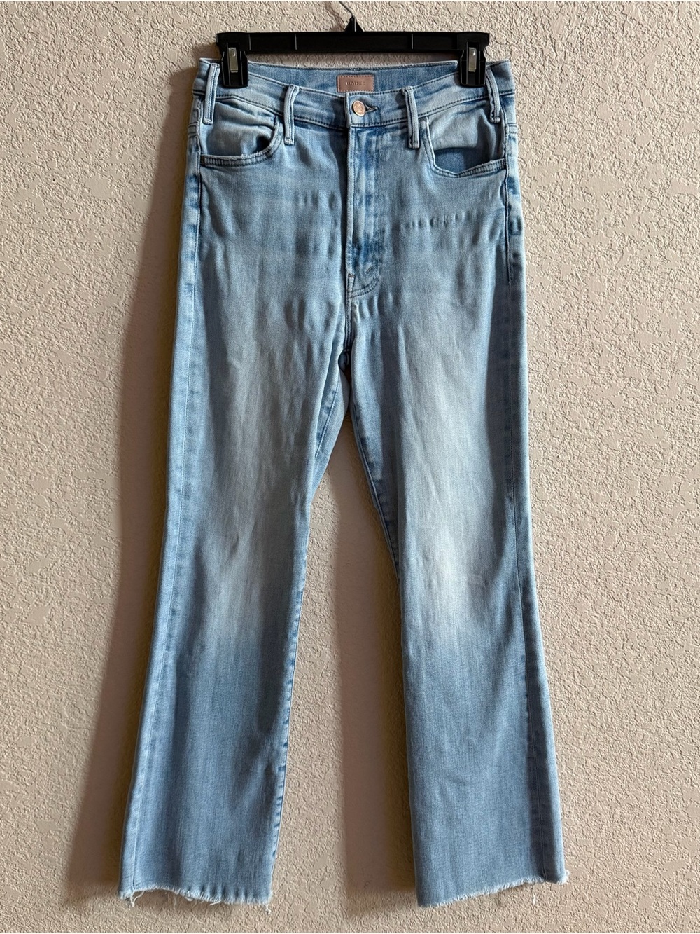 MOTHER The Hustler Ankle Fray Women’s Size 27 Jeans Au Revior Light Wash Denim
